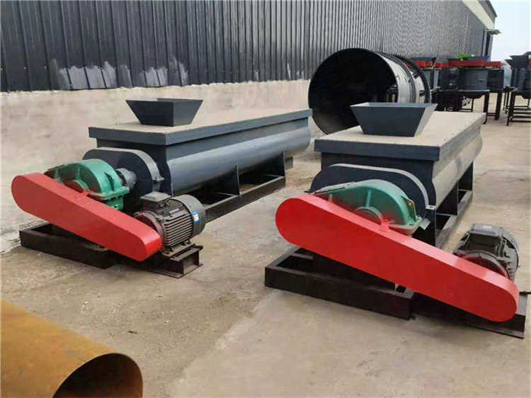 物料循環(huán)混合均勻拌料設(shè)備 有機(jī)肥羊糞雙軸攪拌機(jī) 生物肥加工生產(chǎn)線